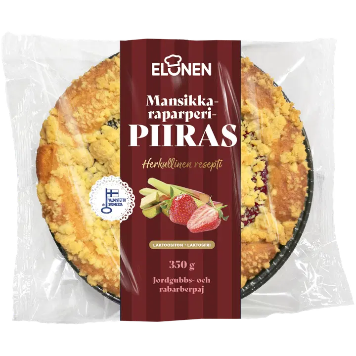 Elonen Mansikka-raparperipiiras 350g