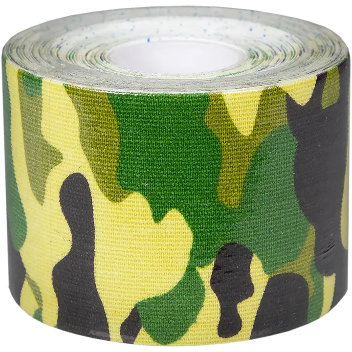 Kinesioteip 5 cm x 5 m, camo roheline