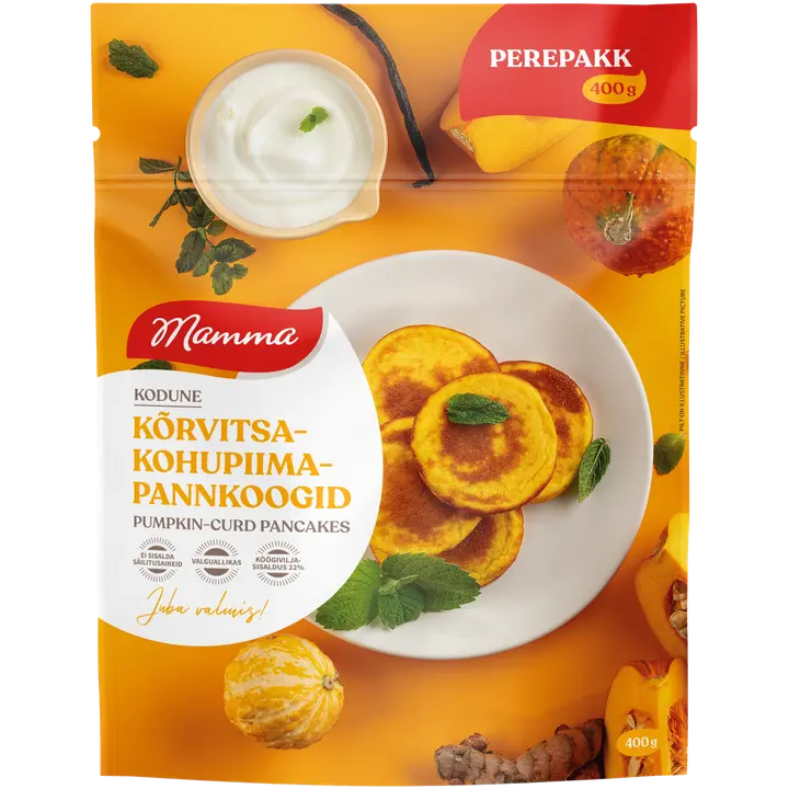 Mamma Kõrvitsa-Kohupiimapannkoogid 400G
