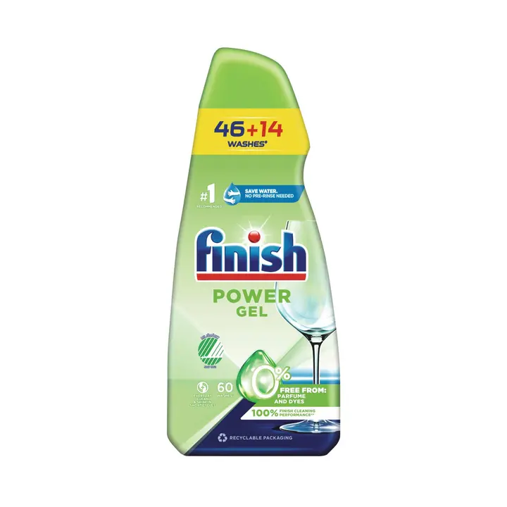 Finish 0% nõudepesumasina geel 900 ml