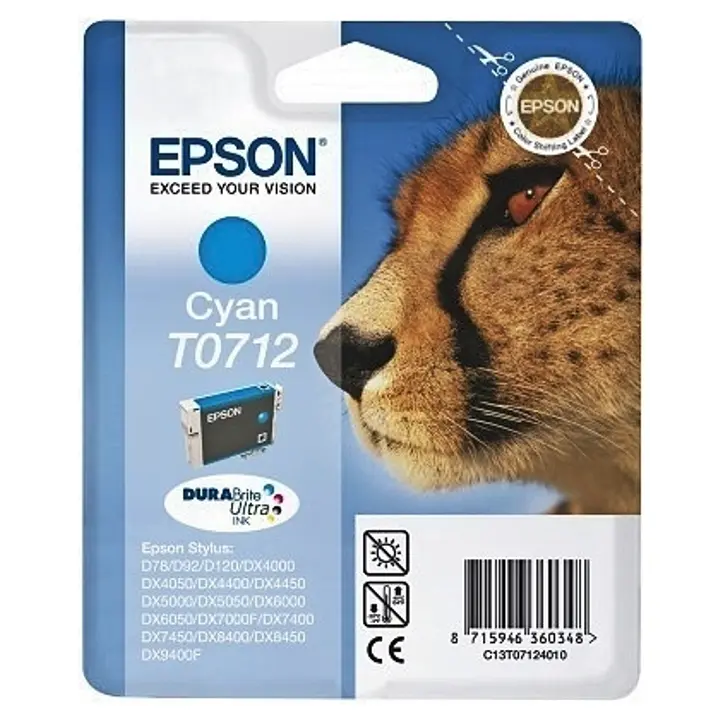 Epson mustepatruuna syaani T0712