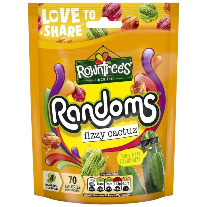Rowntrees Randoms kummikommid Fizzy Cactus 130g