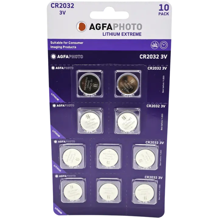 Agfaphoto patarei cr2032 10tk