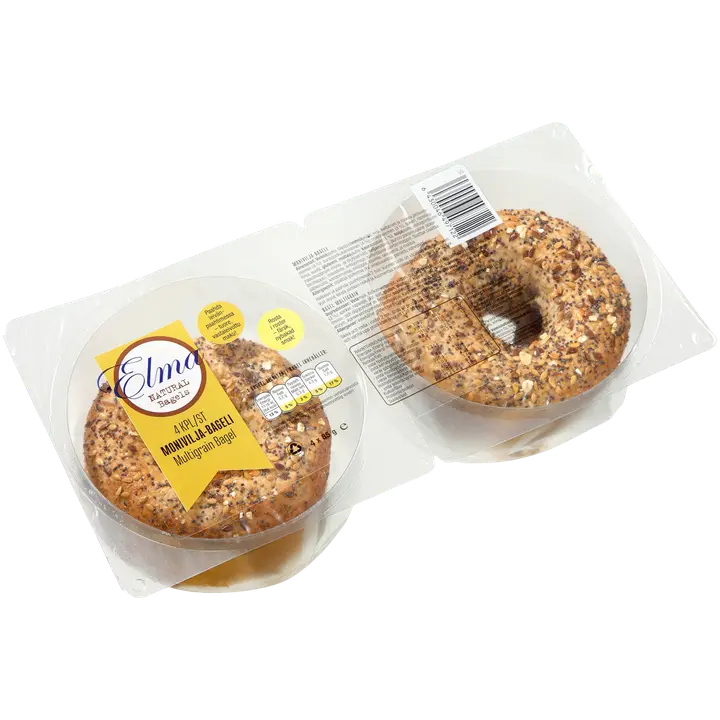 Elma natural bagels monivilja