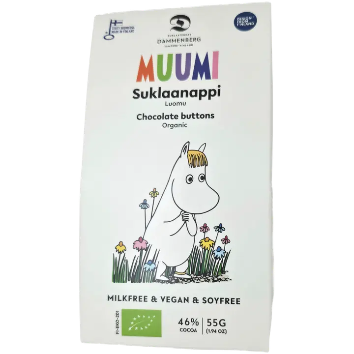 Dammenberg Muumi luomu, suklaanappi 55g