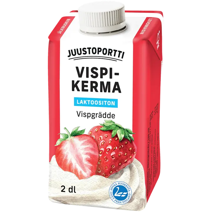Juustoportti laktoositon vispikerma 2 dl laktoositon UHT