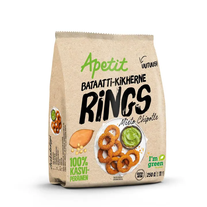Apetit Bataatti-kikherne Rings mieto chipotle pakaste 250g