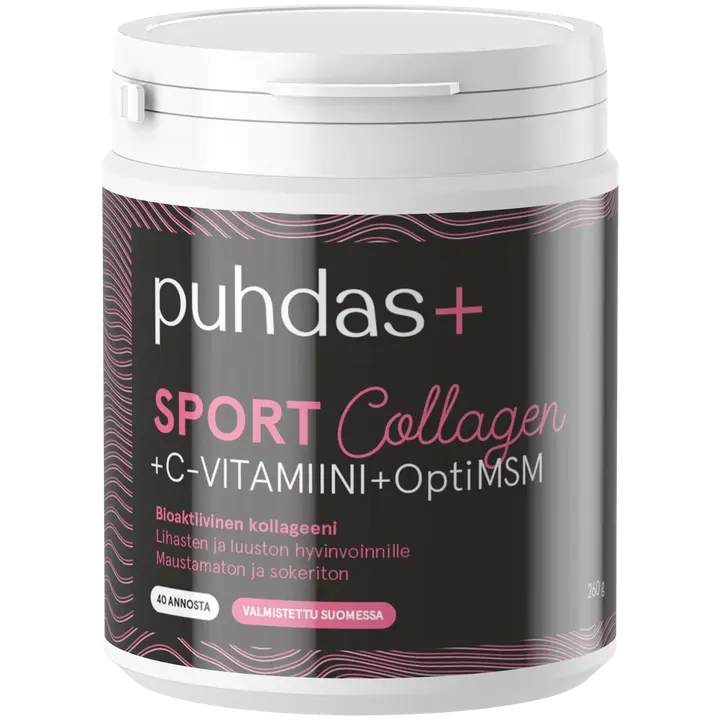 Puhdas+ Sport Collagen & C-vitamiini & OptiMSM 260g