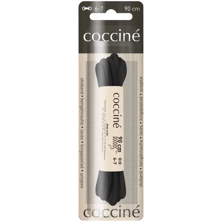 Coccine kengännauha 90 cm, musta