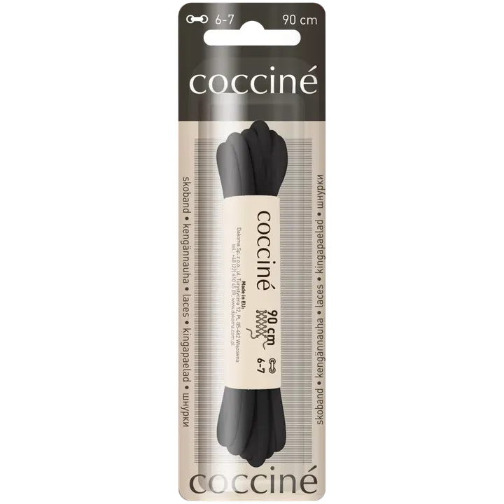 Coccine kengännauha 90 cm, musta