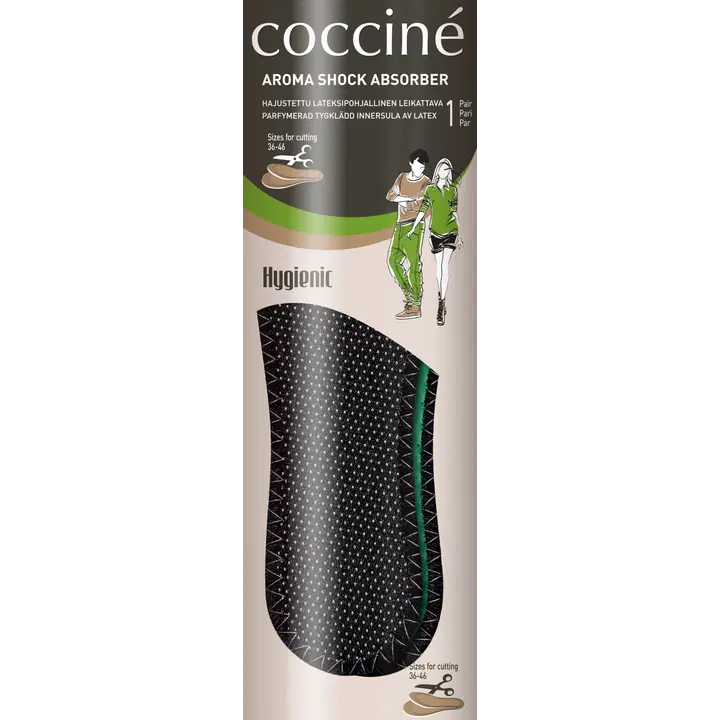 Coccine leikattava pohjallinen aroma silver 36-46