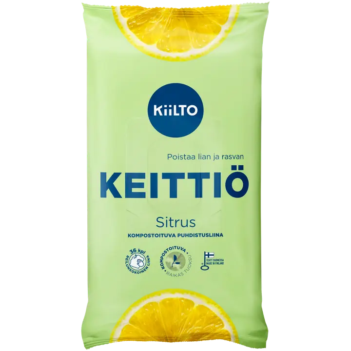Kiilto Keittiönpuhdistusliina Sitrus 36 kpl