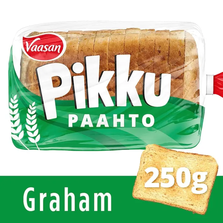 Vaasan Pikkupaahto Graham 250g paahtoleipä