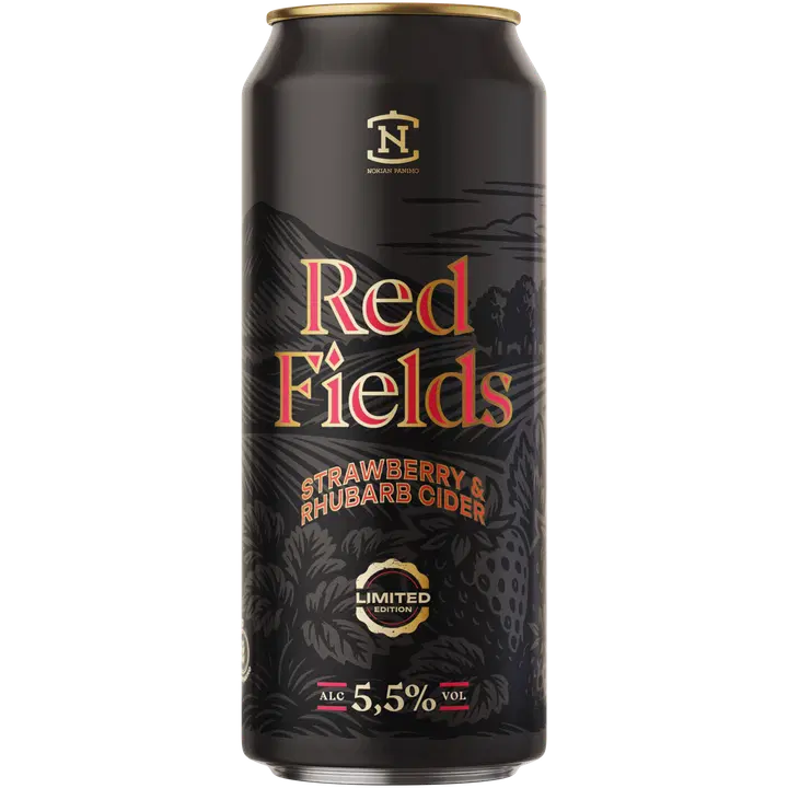 Red Fields Strawberry&Rhubarb Cider 5,5 til-% 0,5l