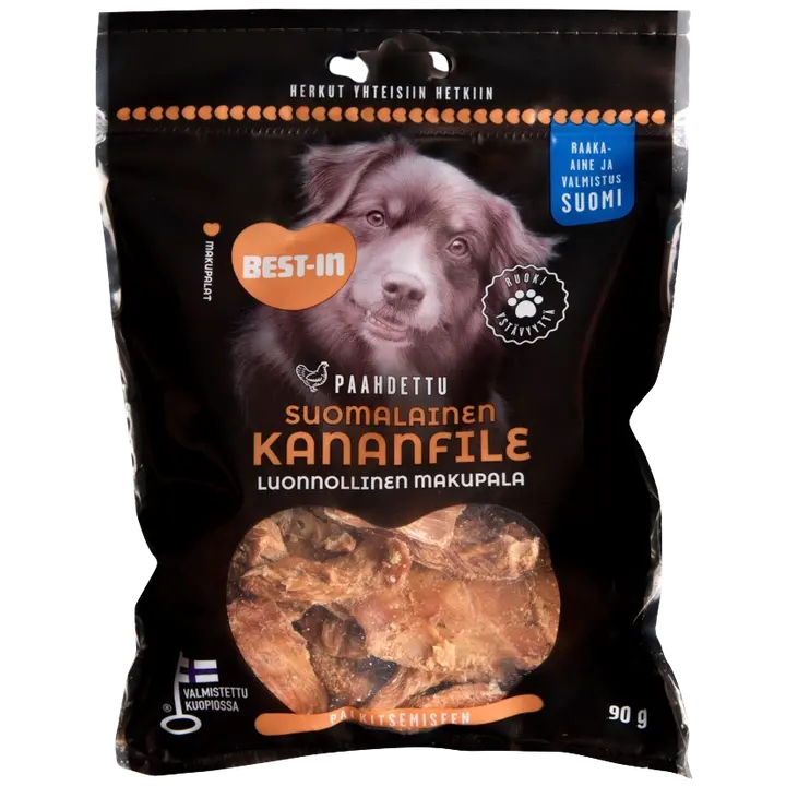 Best-In Suomalainen Kananfile Koiran Makupala 90g