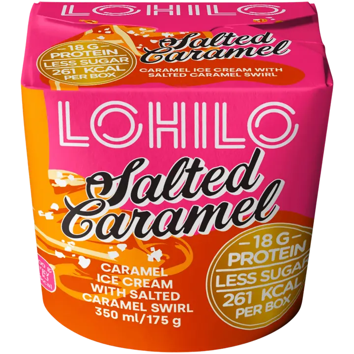 LOHILO Salted Caramel proteiinijäätelö 350ml