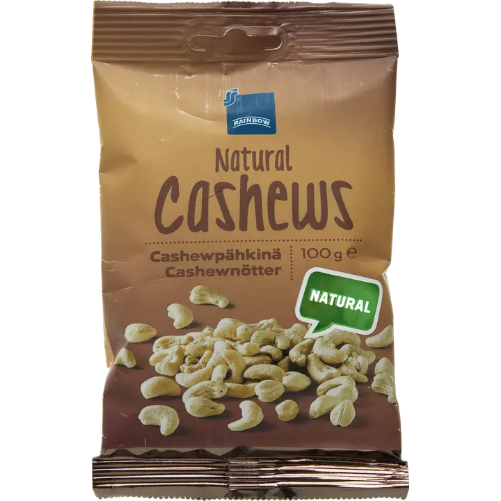 Rainbow 100g cashewpähkinä natural
