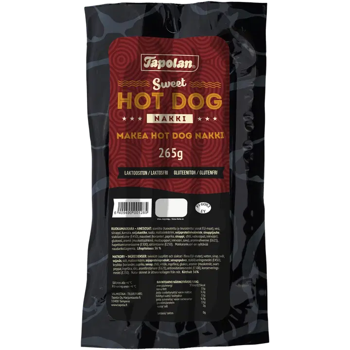 Tapola Sweet Hot Dog nakki 265g