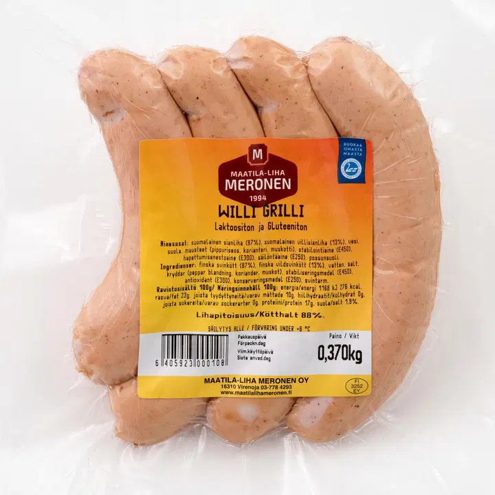 Meronen 370g Willigrilli makkara