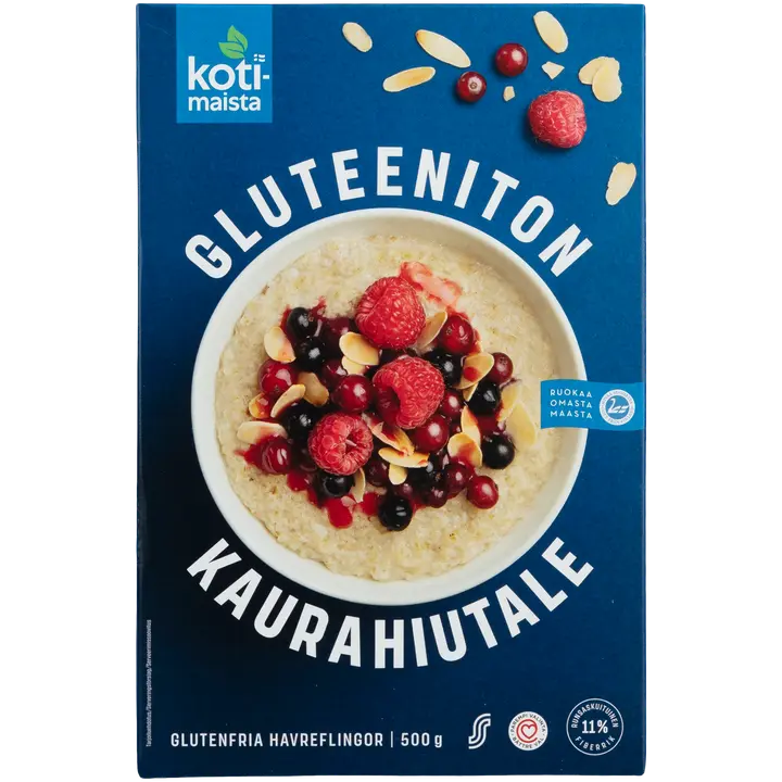 Kotimaista gluteeniton kaurahiutale 500 g