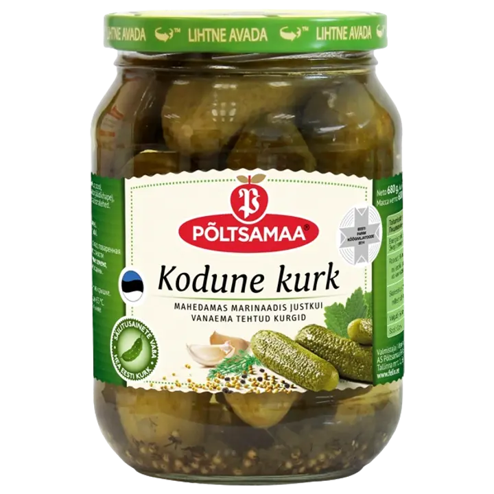 Põltsamaa Kodune kurk 680 g