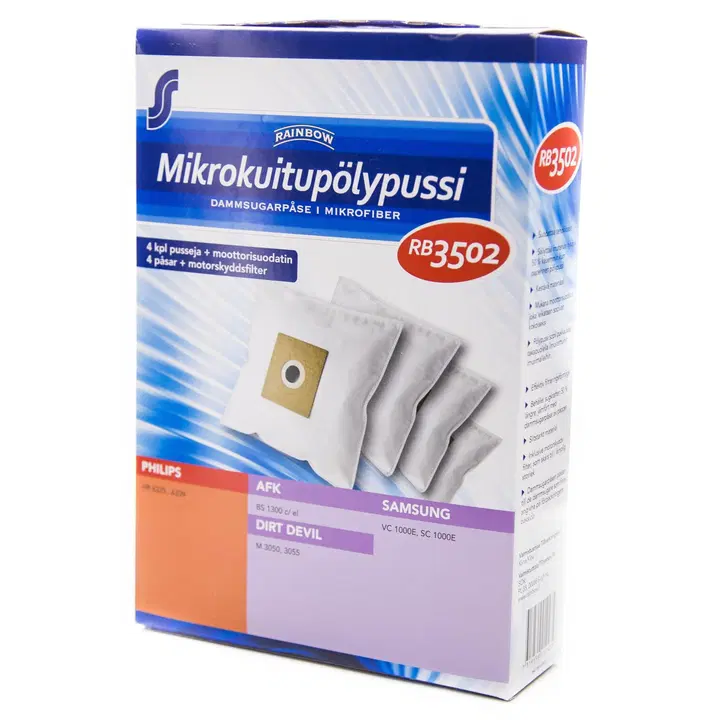 House RB 3103 pölypussi 4 kpl + moottorisuodatin