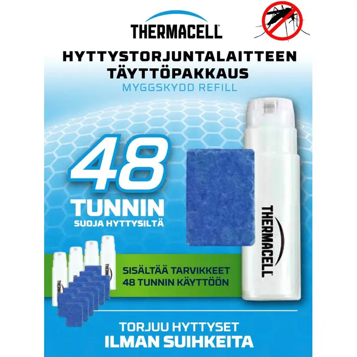 Thermacell hyttystorjuntalaitteen täyttöpakkaus R-4 48h