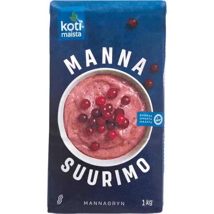 Kotimaista mannasuurimo 1 kg