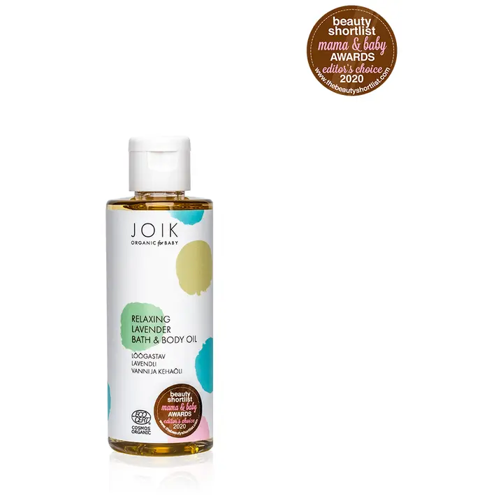 JOIK organic beebidele Lõõgastav keha- ja vanniõli COS ORG, 100 ml PET pudel