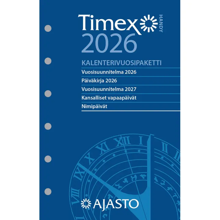 Ajasto taskukalenteri Timex Handy -vuosipaketti