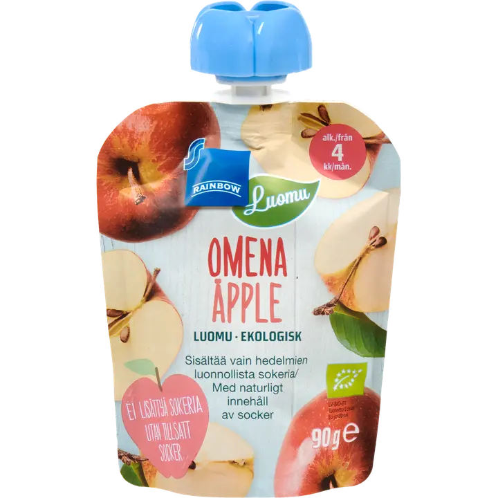 Rainbow omenasose luomu 90 g 4 kk