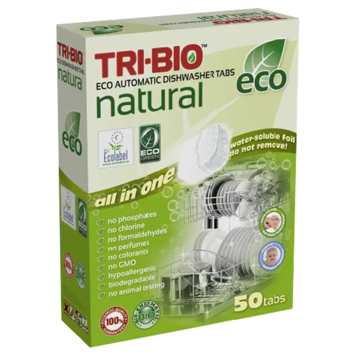 Nõudepesumasina tabletid Tri-Bio 50tk