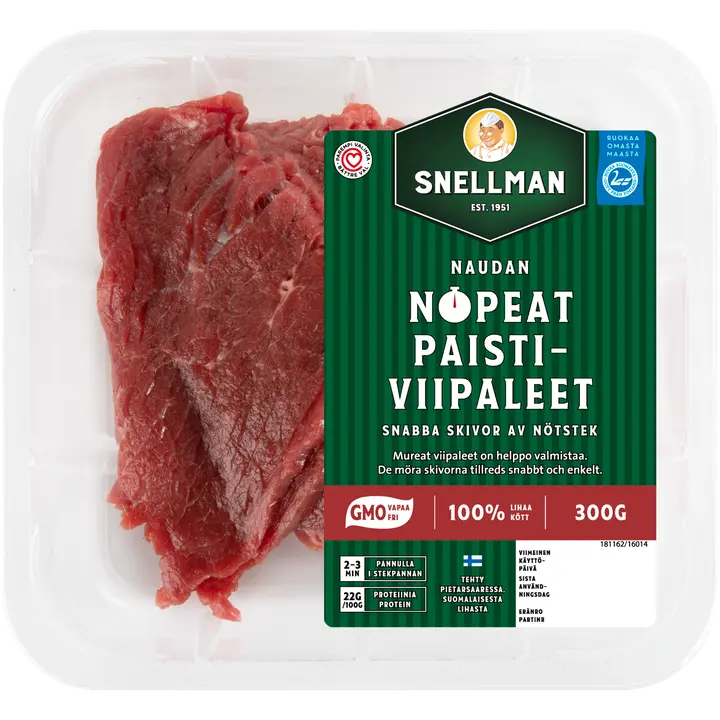 Snellman Naudan nopeat paistiviipaleet 300 g