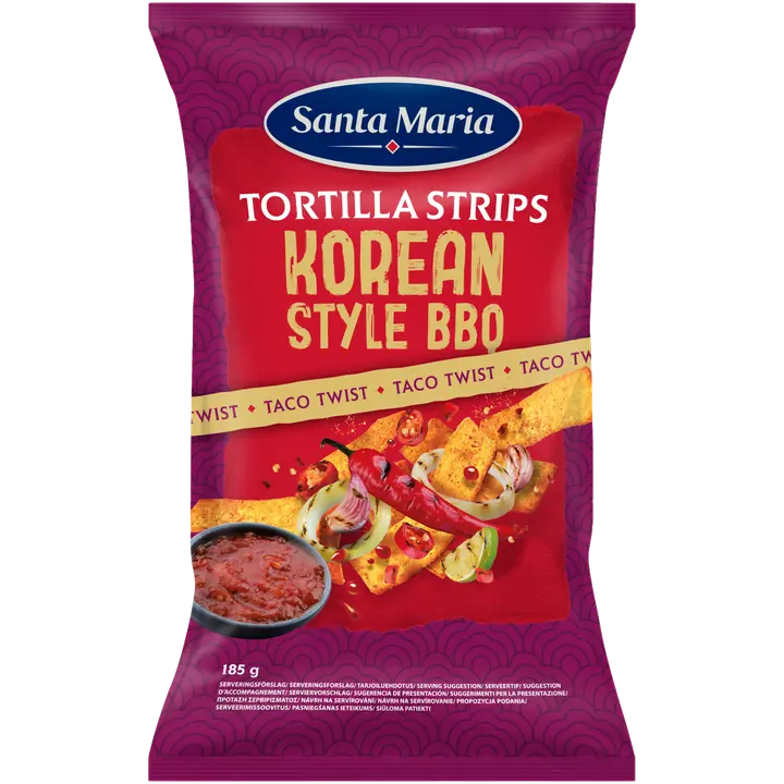 Santa Maria 185G Tortilla Strips Korean Style BBQ