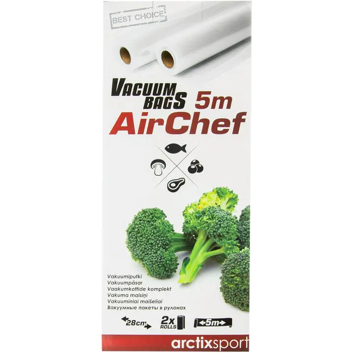 Vaakumpakendaja kott 2x28 cm x 5 m 2 tk