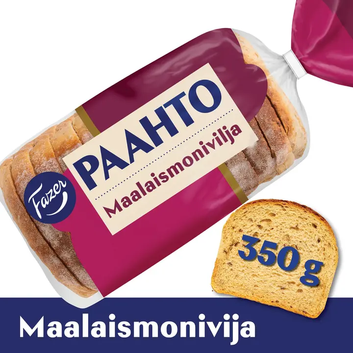 Fazer Paahto Maalaismonivilja 350g, paahtoleipä