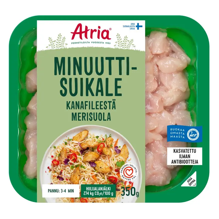 Atria Minuuttisuikale Kanafileestä Merisuola 350g