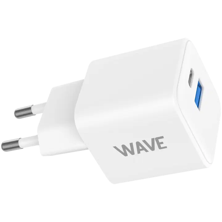 Laadija GaN 1xUSB-A + 1xUSB-C 45W