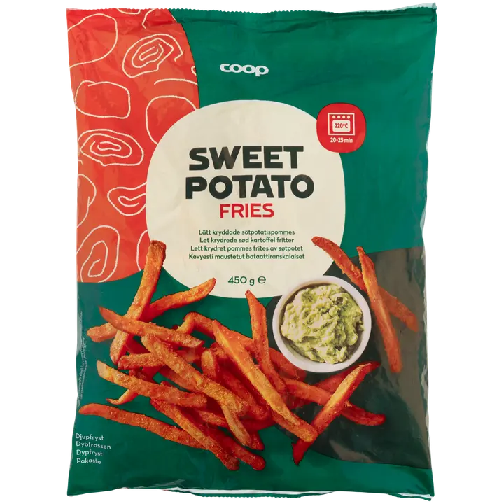 Coop maustetut bataattiranskalaiset 450 g pakaste