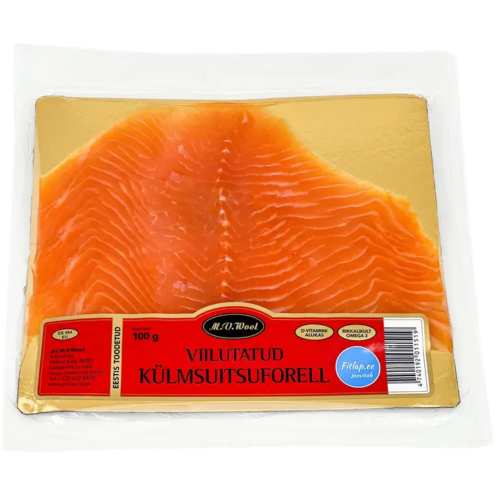 M.V.Wool Külmsuitsuforell, Viilutatud 100 G