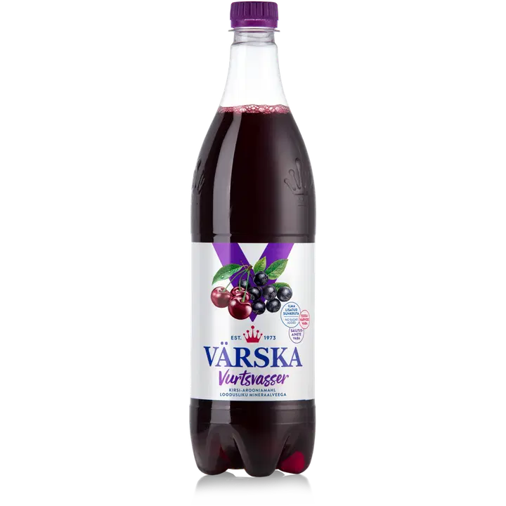 VÄRSKA Vurtsvasser Kirsi-Aroonia mineraalveega 1 l