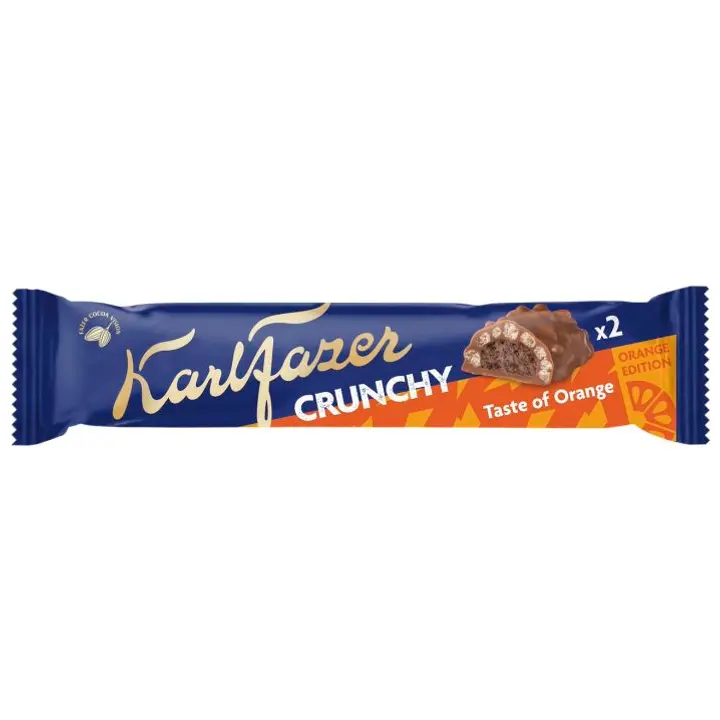 KARL FAZER Crunchy Apelsin šokolaadibatoon 50g