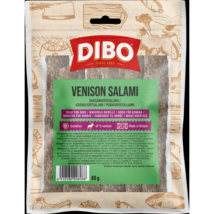 DIBO Saksanhirvisalami 80 g