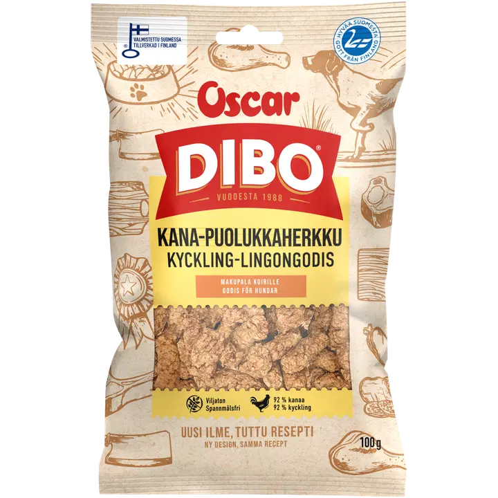 DIBO Kana-puolukkaherkku koirille 100 g