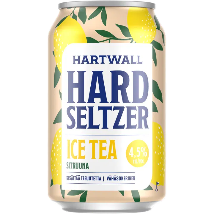 Hartwall Hard Seltzer Ice Tea Sitruuna seltzer 4,5% 0,33 l