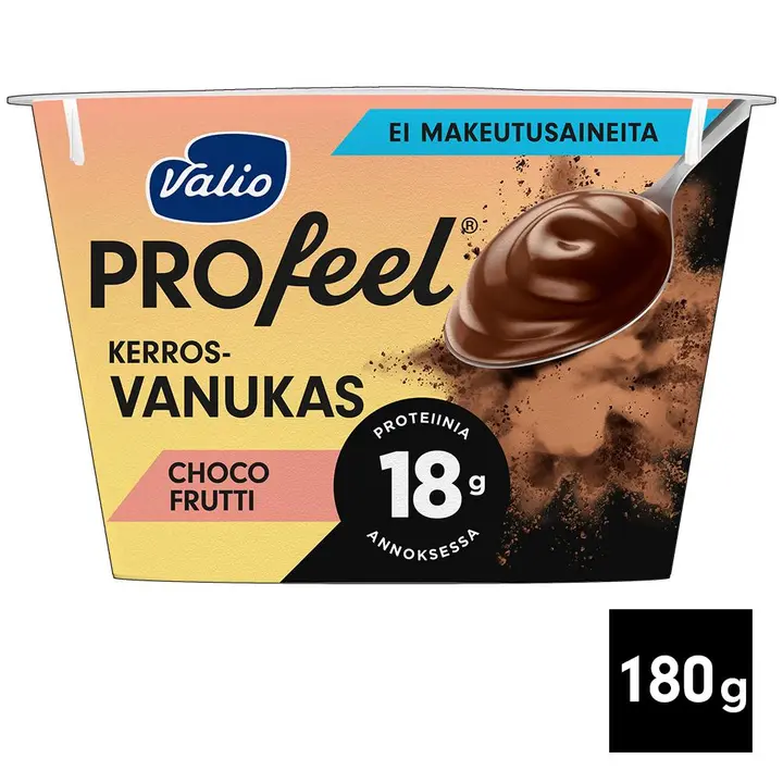 Valio PROfeel® proteiinivanukas 185 g choco frutti makeutusaineeton laktoositon