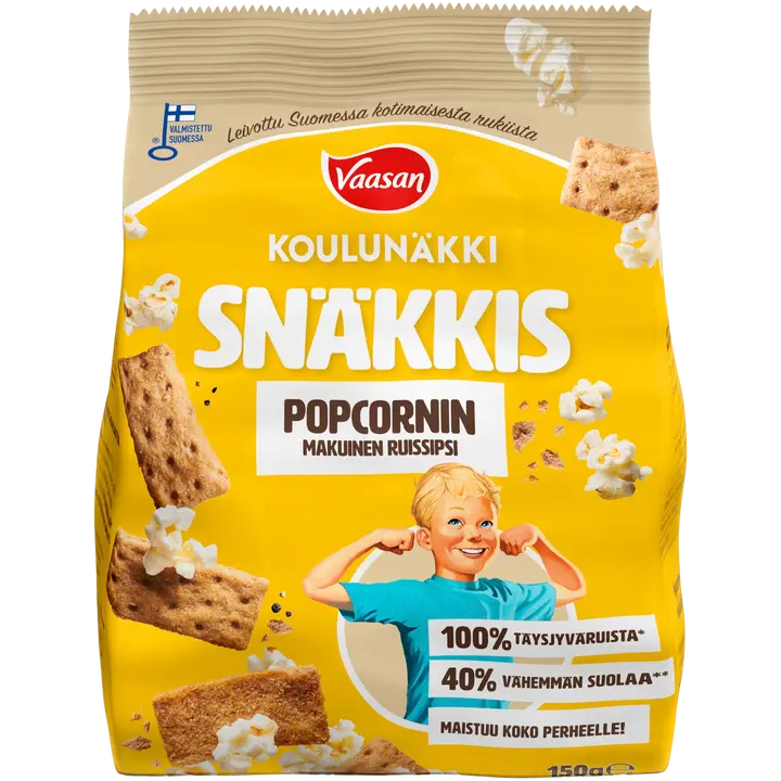 Vaasan Koulunäkki Snäkkis Popcorn 150g