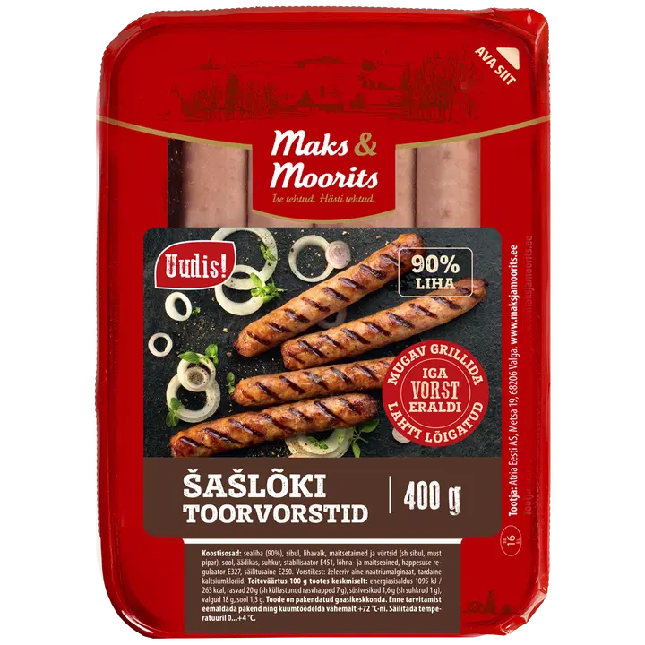Maks & Moorits Šašlõki toorvorstid 400g