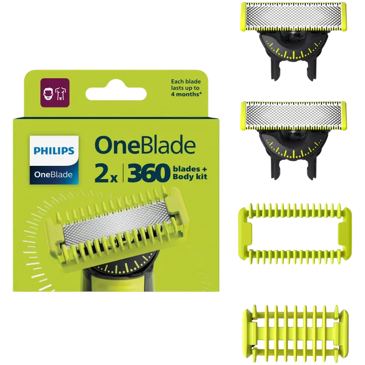 OneBlade vaihtoterät 360 F&B QP624/50