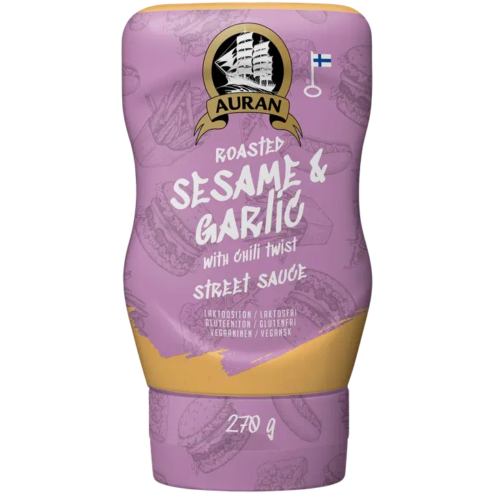 Auran Roasted sesame & garlic with chili twist street sauce 270g
